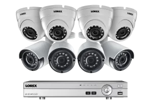 2K Super HD Security Camera System with 8 Outdoor Cameras, 150FT Night Vision, 8 Channel 4K DVR