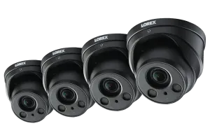 4K Nocturnal Motorized Zoom Lens Security Camera with Audio Recording (4-Pack)