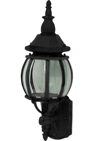 Crown Hill 18" Single Light Outdoor Wall Mount in Black