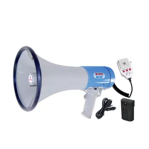 CROWN SR-966 30W Rechargeable Megaphone with Siren / Whistle and Voice Recorder with 35M Max Range and Detachable Microphone with Volume Controls and On/Off Side Switch