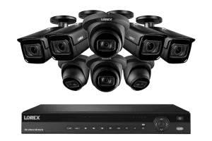 Lorex 16-Channel Smart 30 FPS 4K Nocturnal 4TB NVR System with Listen-in Audio Dome IP Cameras & Motorized Varifocal IP Cameras