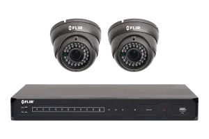 Security camera system with 500GB hard drive and 2 outdoor cameras, 90FT night vision